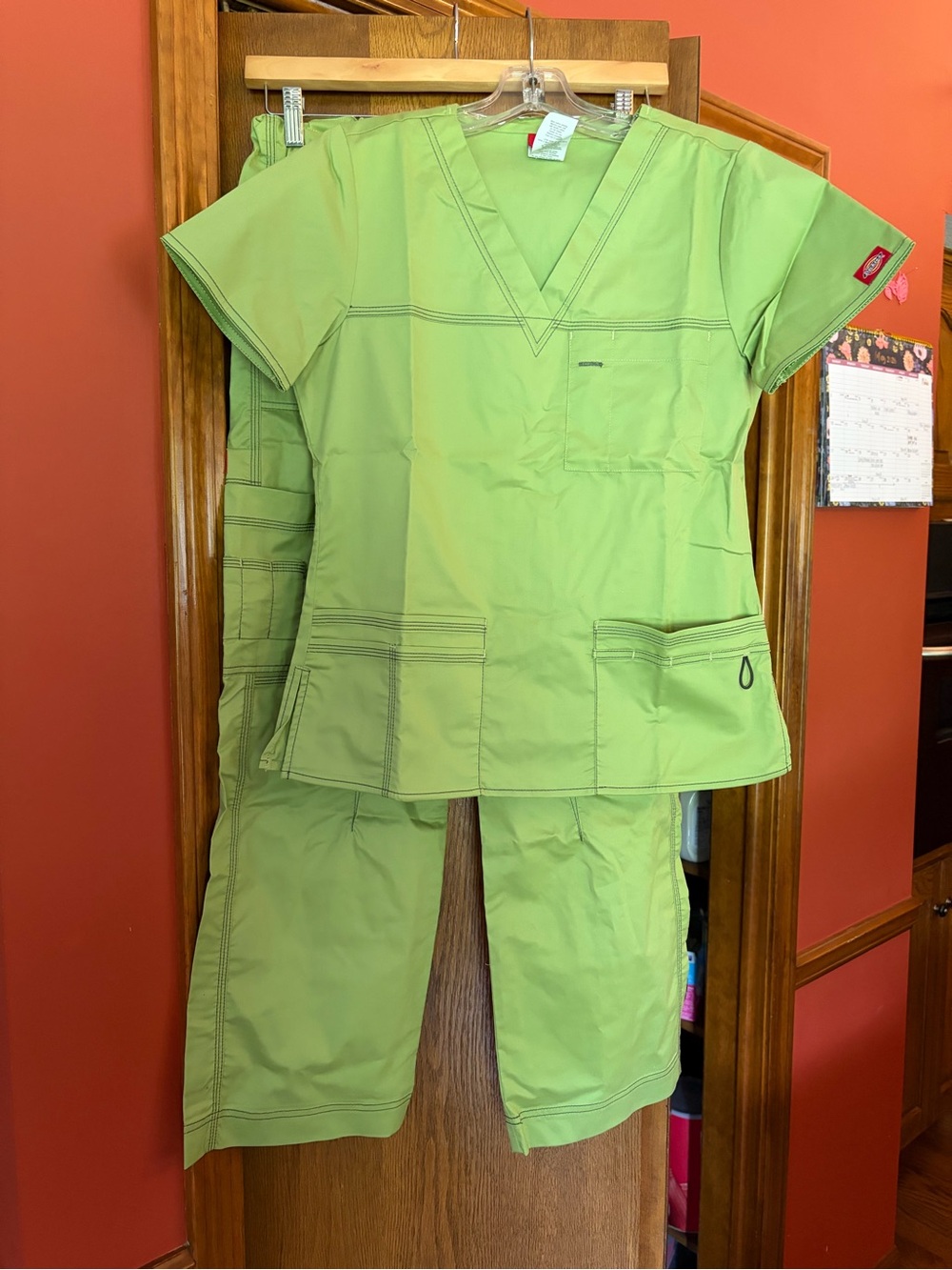 Dickies cargo Lime Green Medical Scrub Set